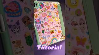 Cute iPad case tutorial 🫶💐! #ipadcase #ipadcover #cutecraft #crafttutorial
