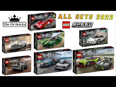 All LEGO Speed Champions 2022 sets Compilation/Collection - Speed