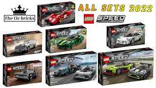All LEGO Speed Champions 2022 sets Compilation/Collection - Speed Build