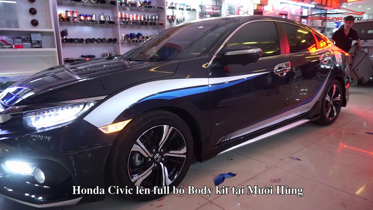 độ Body Kit Xe Honda Civic 2017 đắng Cấp Tại Mười Hung Auto Tin Tức Về Phụ Tung Xe Hơi Va Xe May Cập Nhật Mới San O To Việt Nam