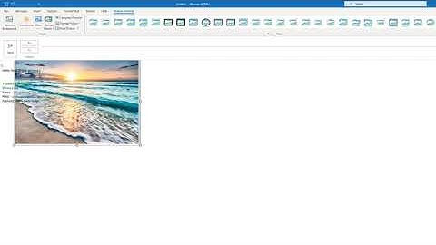 How to Insert a Picture in to an email and Wrap Text around Picture in Outlook   Office 365