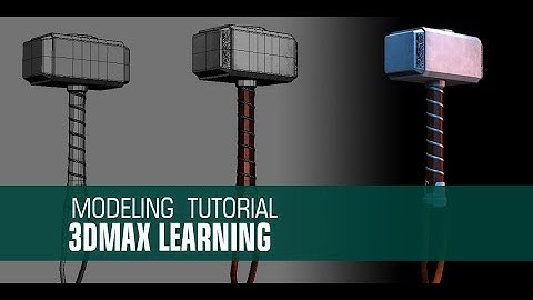 Thor Hammer Modeling and Basic Texturing In 3dmax For Beginners