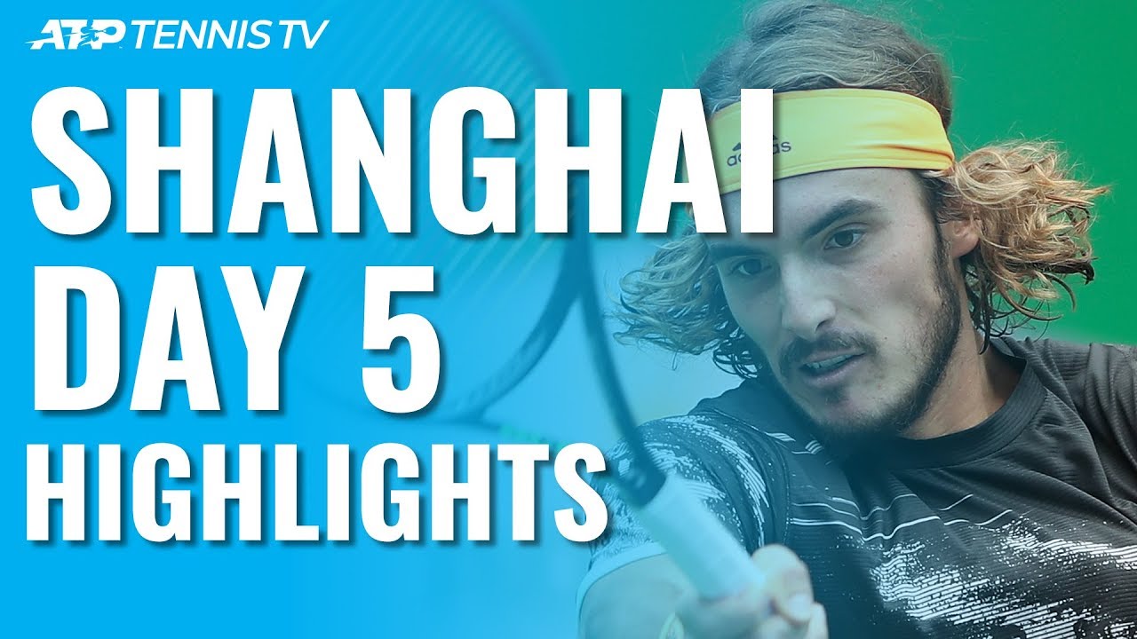 Federer & Djokovic Impress; Medvedev, Tsitsipas Battle Through | Shanghai 2019 Day 5 Highlights