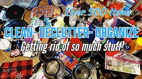2023 MASSIVE DECLUTTERING OVER 500 ITEMS | EXTREME KITCHEN CLEAN DECLUTTER & ORGANIZE  FT. TMEDW