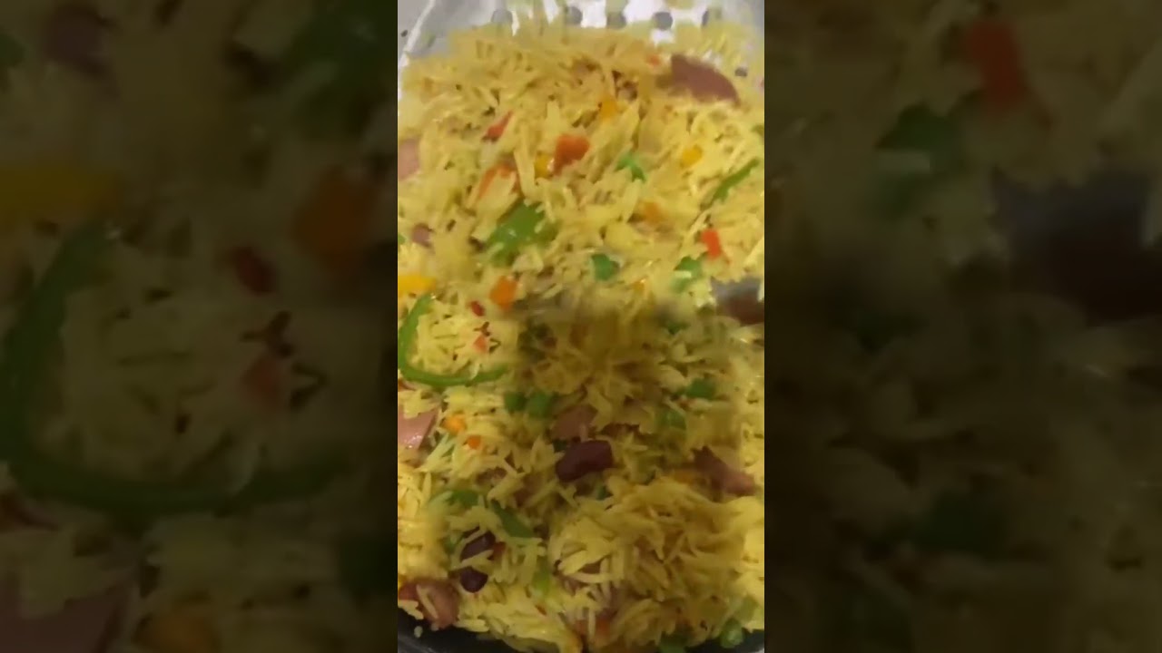 I made my Nigerian Fried Rice from home #food #africanfood #cooking #rice #foodie