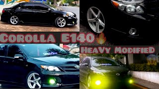 Toyota Corolla Modified Corolla E140 Modified Simple Look Black Beauty Corolla Cinematic Video