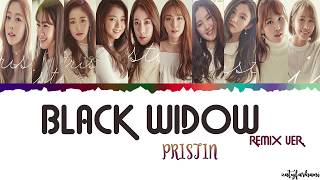 Pristin - Black Widow Remix Ver. Engromhan Color Coded Lyrics