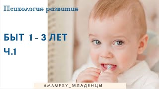 Психология развития. Дети 1-3 лет - бытовая деятельность