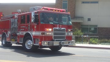 LAFD Engine 7 (Reserve) and Rescue 7 Responding