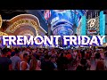 Massive Party Crowds On Fremont Street! - Fremont Street Friday Night