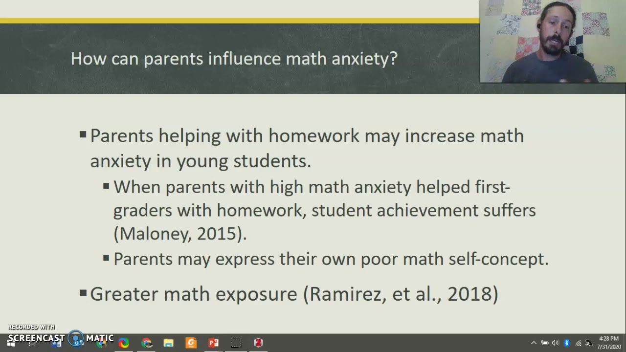 Math Anxiety - EDUC 651 - Summer 3 2020