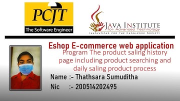 Web project Task 50 | 1st year | Semester 01 | Java Institute | eShop application