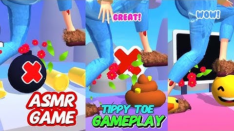 ASMR Tippy Toe - ASMR Games Gameplay All Levels iOS, Android Walkthrough Relaxing and Satisfying