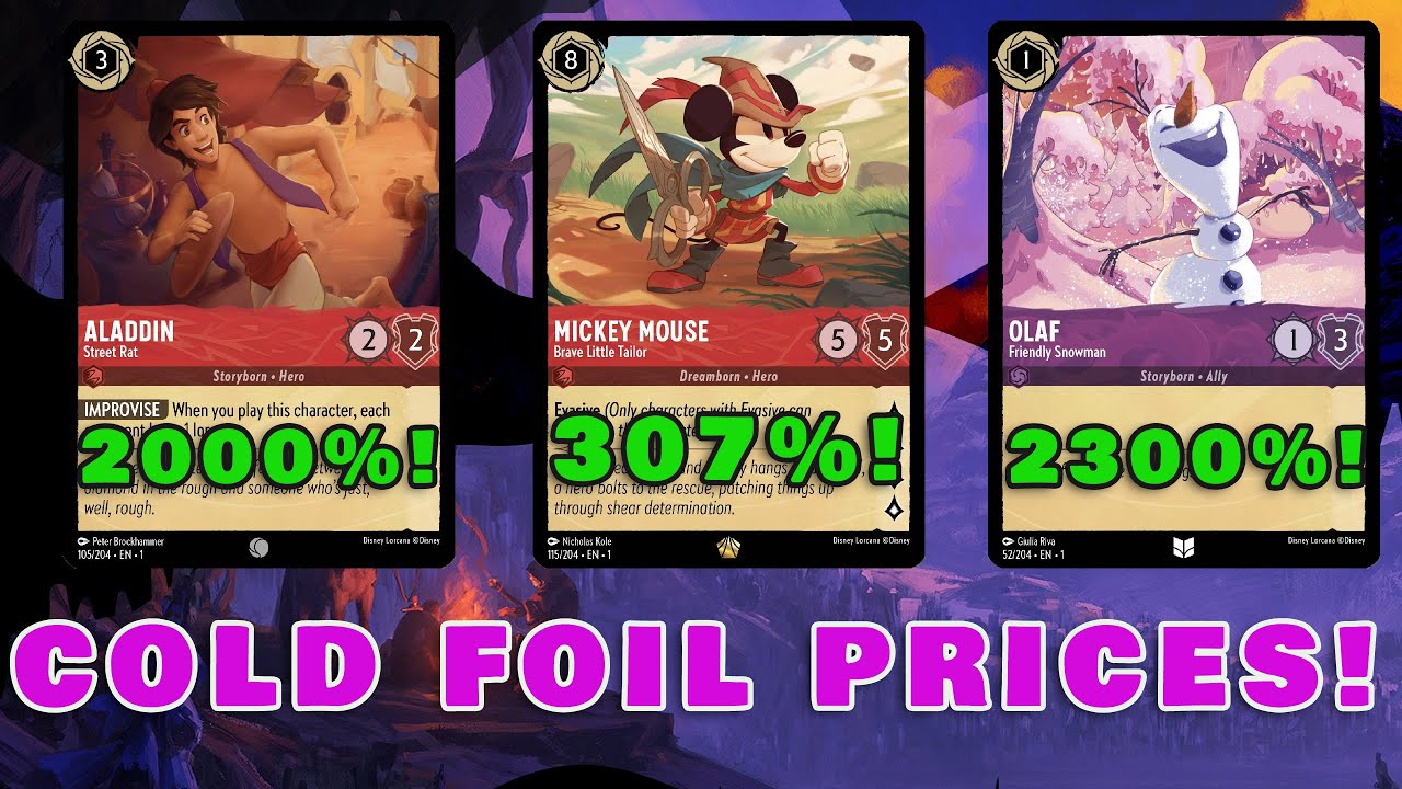 disney lorcana foil cards Disney - Lorcana: Into the Inklands