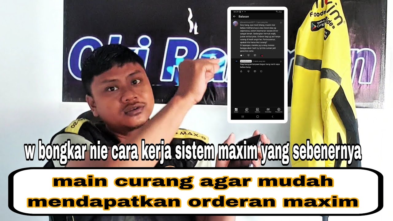 Bongkar cara kerja pembagian orderan maxim taxsee driver 