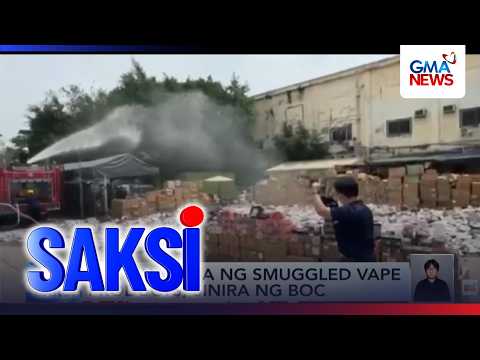 P1.4B halaga ng smuggled vape products, sinira ng BOC | Saksi
