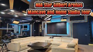 NBA All Star Gilbert Arenas  Tour of his Man Cave and Epic Jersey Collection!