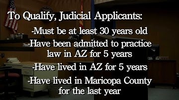 Merit Selection: How Judges are Appointed in Maricopa County