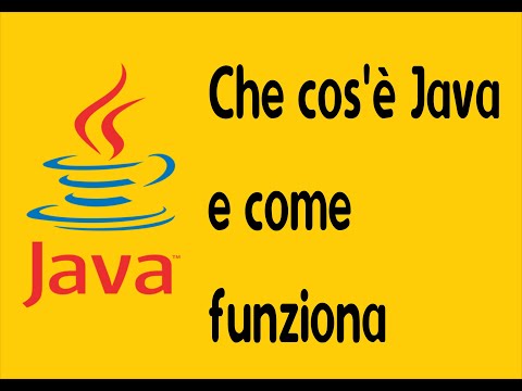 Video: Che cos'è un elemento Java?