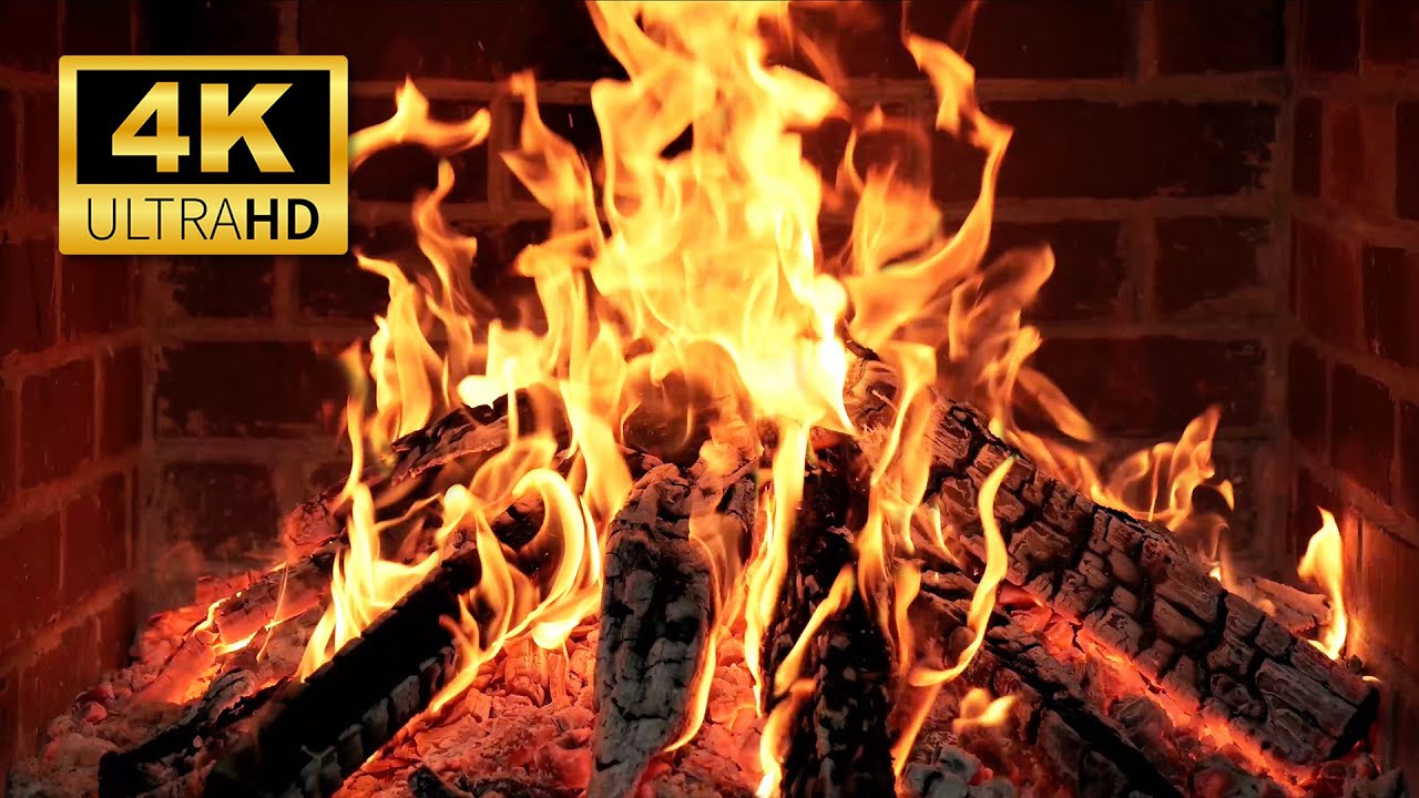 🔥 Cozy Fireplace Ambience - Fireplace Burning 4K with Crackling Fire Sounds for Relaxing TV UHD
