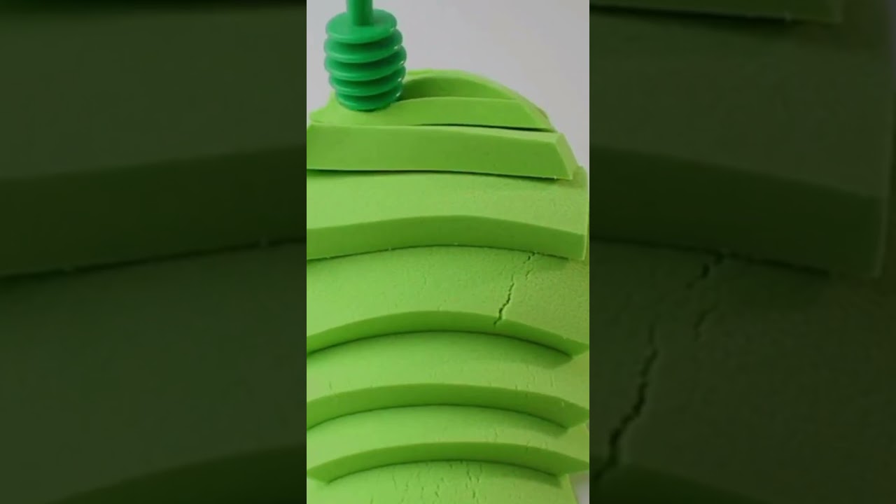 Kinetic Sand Cutting: Oddly Satisfying ASMR #4 #shorts