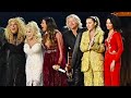 Dolly parton sings 9 to 5 with miley cyrus katy perry kacey musgraves  more  live 61st grammys
