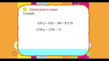 Explore Math Class 3, Unit 13, 04 Convert  paise to rupees