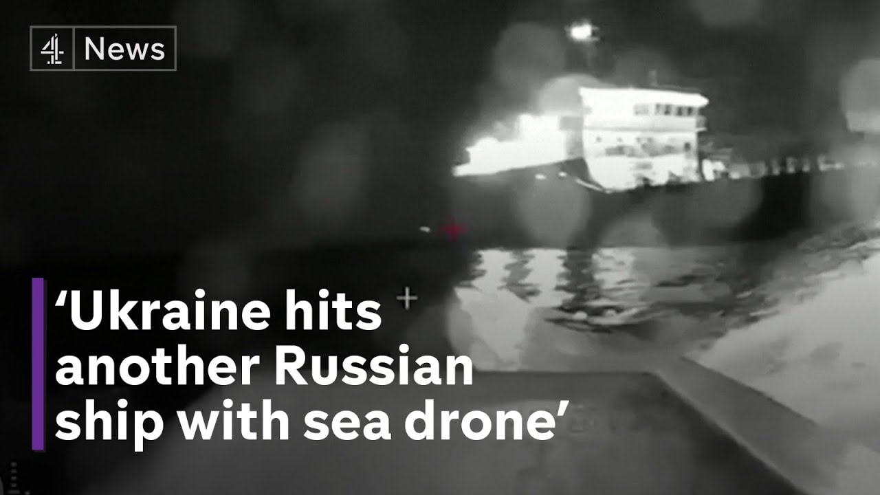 Ukraine claims drone hit on Russian oil tanker near Crimean bridge