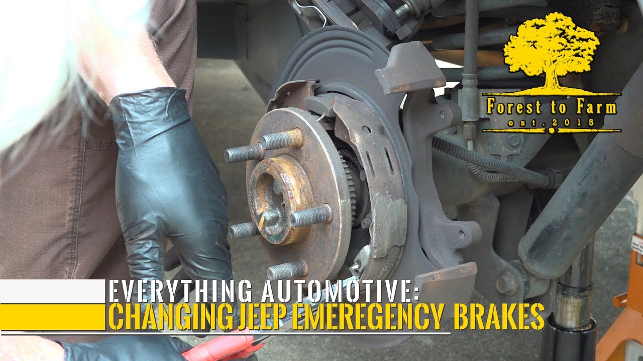 Changing Jeep Emergency Brake Shoes - YouTube