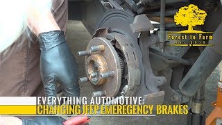 Changing Jeep Emergency Brake Shoes