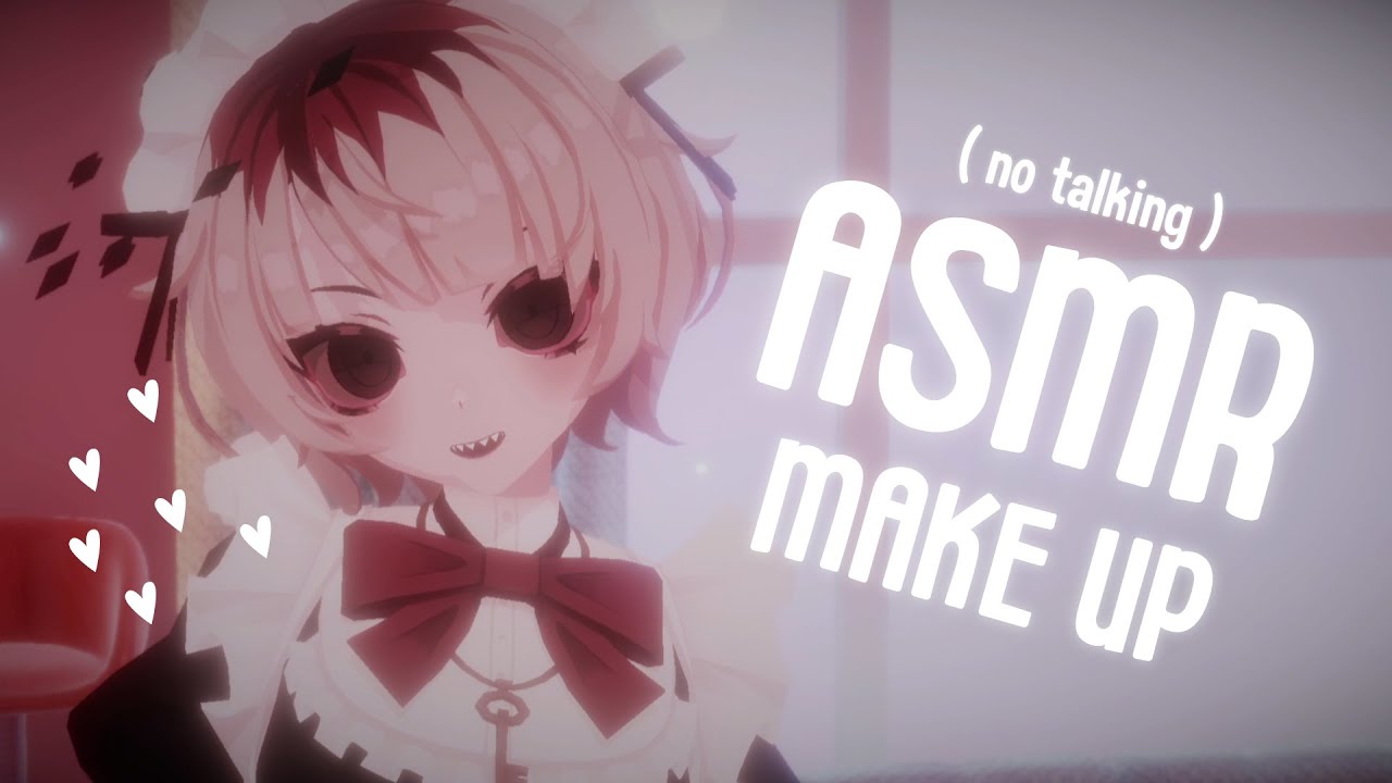 ASMR💄maid does your make up (no talking) | tapping, brushing and more...