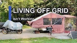 Full Time Motorcycle Living  SOLAR FAILURE!  #MotorcycleTravel