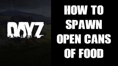 DayZ Server: How To Spawn In Open Opened Cans Of Food As Normal Loot & In Infected Zombies Inventory