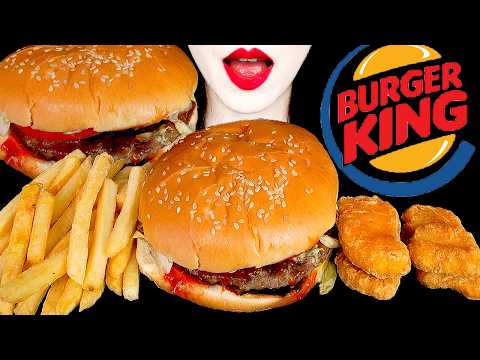 ASMR MUKBANG | 버거킹 <strong>치킨너겟</strong> 와퍼 감자튀김 먹방 BURGER KING CHICKEN NUGGET WHOPPER FRENCH FRIES EATING SOUNDS