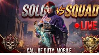 SOLO vs SQUAD Wipeout! 🔥 | Call of Duty: Mobile Live | Viking Hack Gameplay 🎯