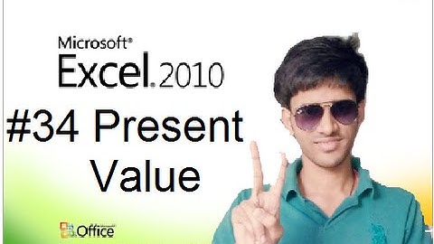 #34 How to Use Present Value in MS Excel (Hindi/Urdu) Shubham Jangid