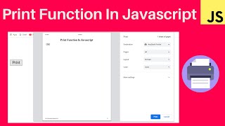 how to print page in Javascript in hindi || Javascript tutorial for beginners - 43