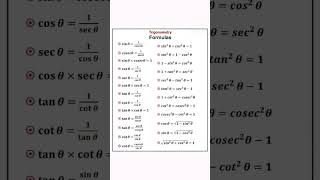 trigonometry formula 🔥