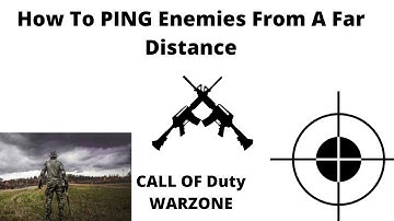 How To PING Enemies From A Far Distance  (Call Of Duty WARZONE Tips)