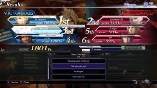 DISSIDIA FINAL FANTASY NT: Not the best team composition but...