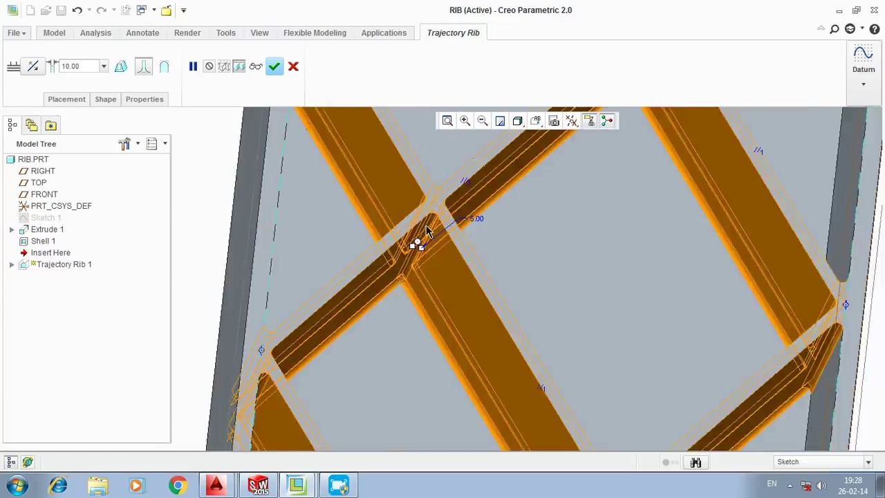 Trajectory Rib Examples CRE O HOW TO WORK WITH PROFILE RIB & tRAJECTORY RIB - YouTube