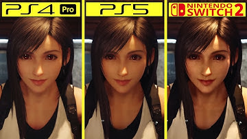 Final Fantasy 7 Remake Switch 2 vs PS5 vs PS4 Pro Early Graphics Comparison | Intergrade vs Original
