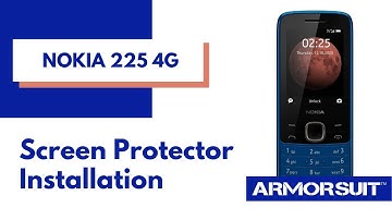 Nokia 225 4G Screen Protector MilitaryShield Wet Installation Video Guide by ArmorSuit