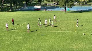 Entrenamiento. Línea mediocampista. Chacarita JRS. Reserva. 2023.