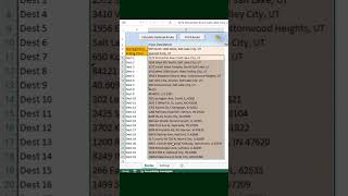 Delivery Route Planner using Google Maps API in Excel