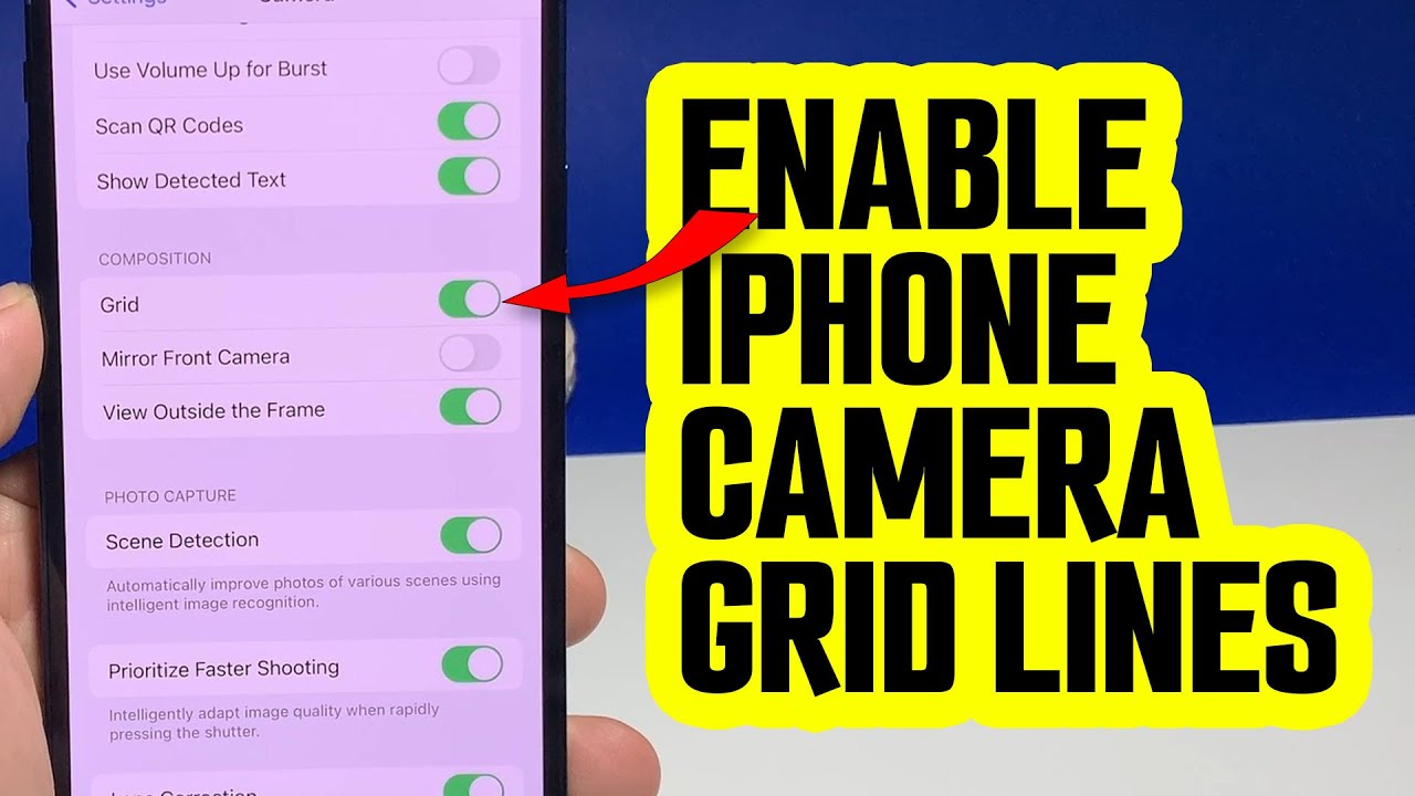 How To Enable Grid Lines On IPhone Camera YouTube