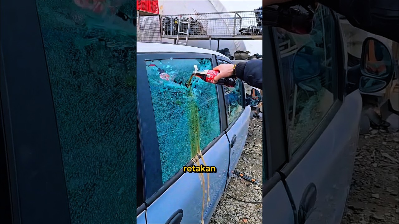 Minuman Bersoda vs Kaca Mobil