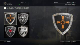 For Honor- Templar/Crusader Cross Emblem Tutorial