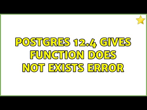 Postgres 12.4 gives