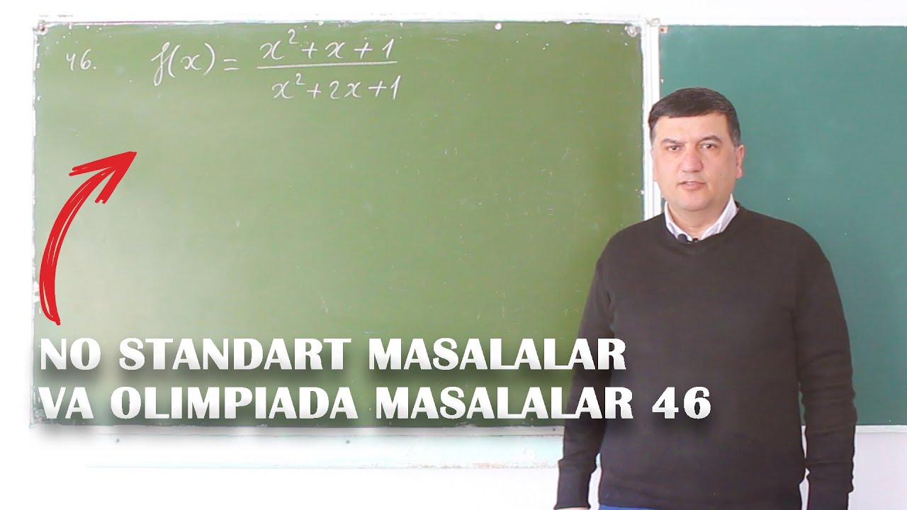 Qiymatlar sohasi topishning  4 xil usuli | Nostandart masalalar . 46 - dars . Matematika